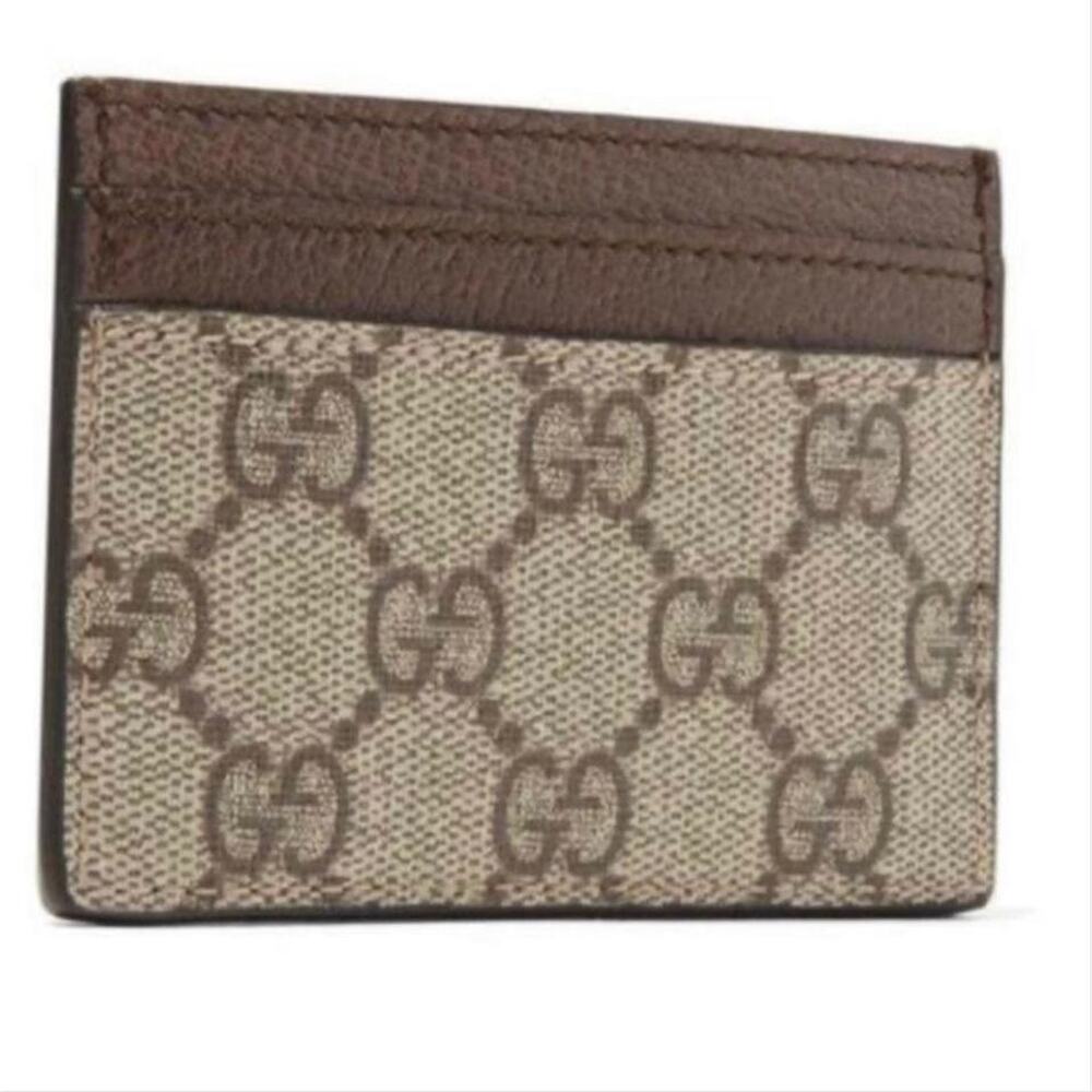 GUCCI Ophidia GG logo leather card holder case - Picture 3 of 7